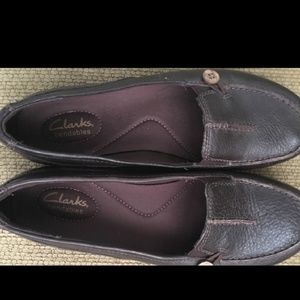 Clark's Dark Brown Loafers
